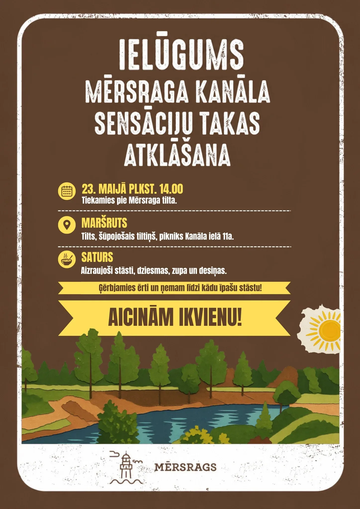 Mērsraga kanāla Sensācijas takas atklāšana