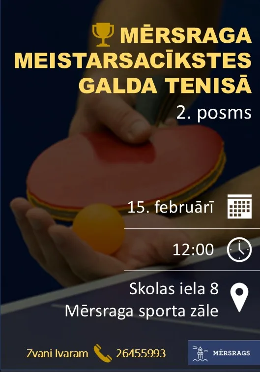 Mērsraga meistarsacīkstes galda tenisā, 2. posms