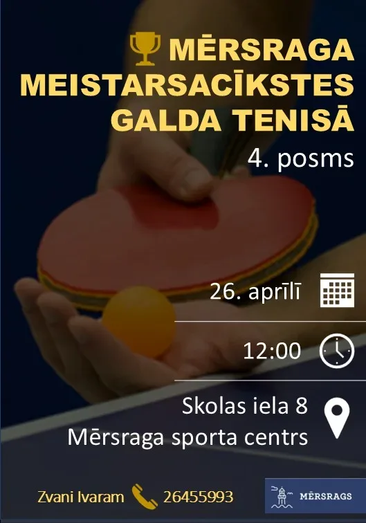 Mērsraga meistarsacīkstes galda tenisā, 4. posms