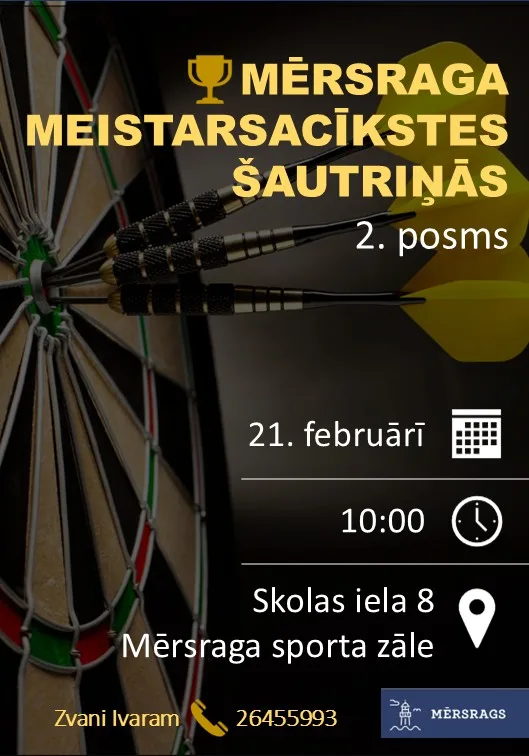 Mērsraga meistarsacīkstes šautriņās, 2. posms