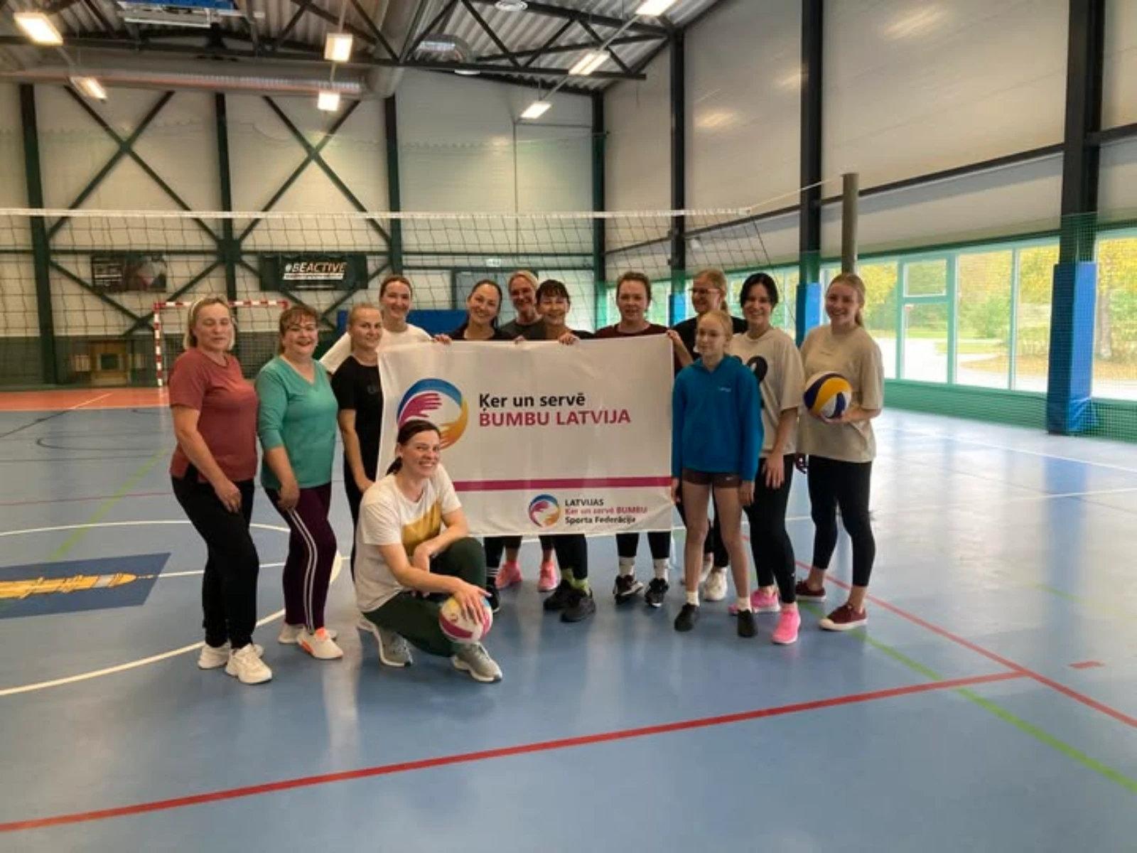 Šodien Mērsragā notika pirmais iepazīšanās treniņš "Ķer un servē"!🏐